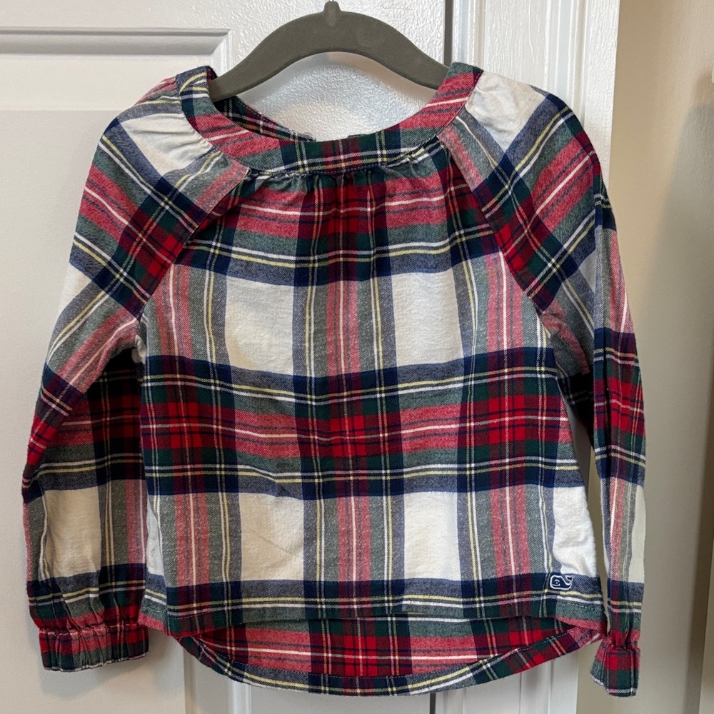 Holiday Plaid Vineyard Vines Long Sleeve Shirt